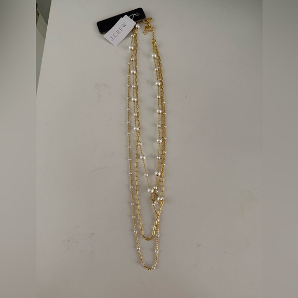 NWT J Crew Dainty gold-plated layered necklace - Picture 2 of 3